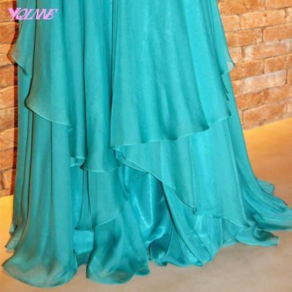 Emerald Green Prom Dresses,crystals Prom..