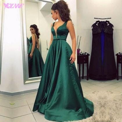 Green Prom Dresses,prom Gown,evening Dress,formal..