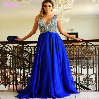 Royal Blue Prom Dresses,prom Gown,long Prom..