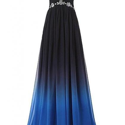 Gradient Prom Dresses,chiffon Prom Dress,long Party Dress on Luulla