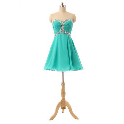 Sexy Short Homecoming Dresses Sweetheart Mint..