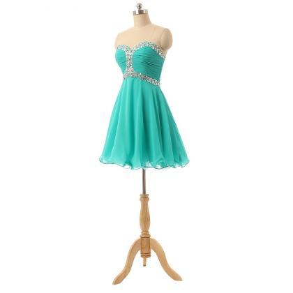 Sexy Short Homecoming Dresses Sweetheart Mint..
