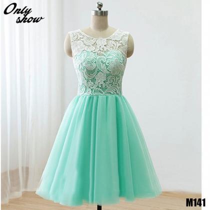 Mint Green Short Homecoming Dresses Party Dress..
