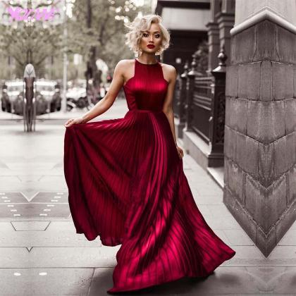 Fashion Wine Red Prom Dresses,evening Dress