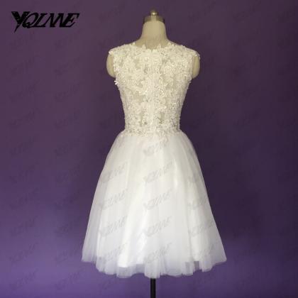 White Prom Dresses Short Party Dress