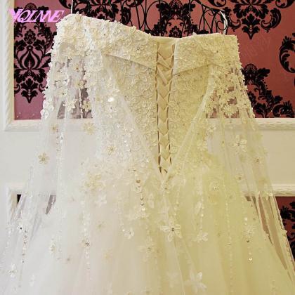 Ivory Wedding Dress,bridal Dresses,ball Gown..