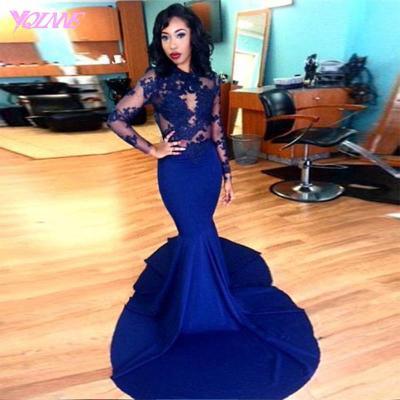 Royal Blue Mermaid Prom Dresses,Party Dress,Evening Gown