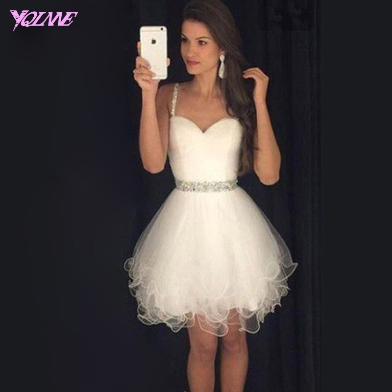 Sexy Dresses,white Dress,short Homecoming Dresses,mini Dress,crystals Dress,short Party Dress,white Homecoming Dresses