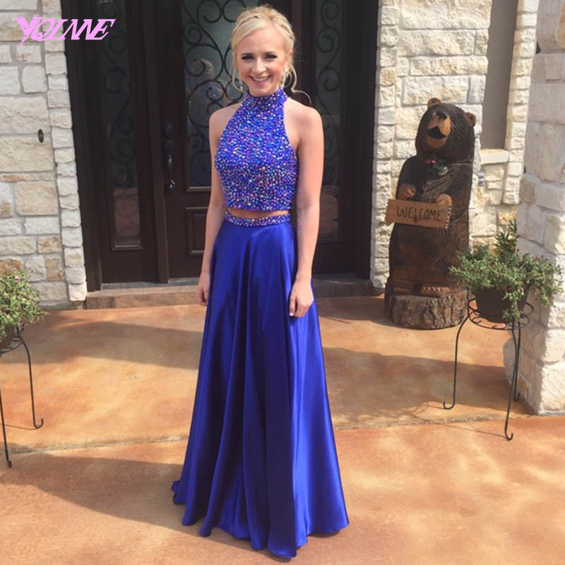 Prom Dress,two Pieces Dresses,crystsl Dress,party Dress