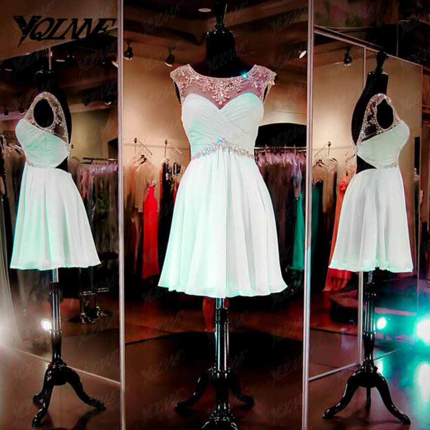 Mint Crystals Homecoming Dresses,party Dresses